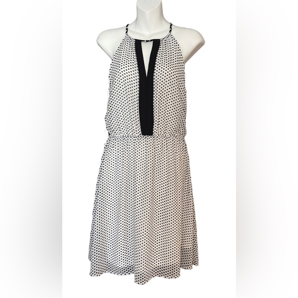 H&M Women's Black White Lightweight Dress Sleeveless Size 6